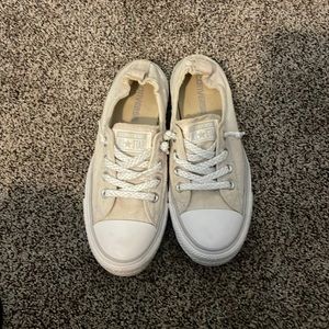 Converse Chuck Taylor Women AS Shoreline Slip Sneakers Pale Putty/white 8